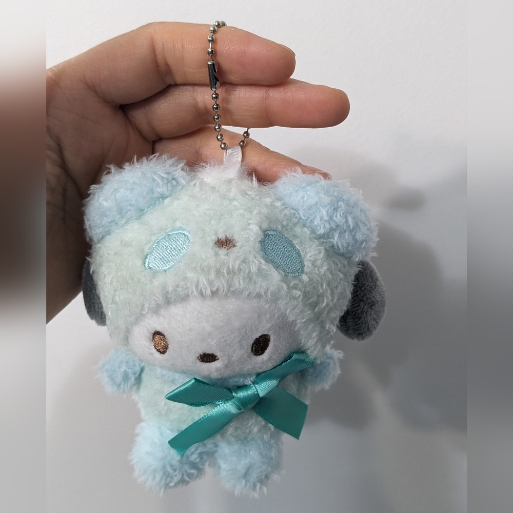 NEW Pochacco Sanrio Cute Plush Keychain Bag Charm - Picture 4 of 6